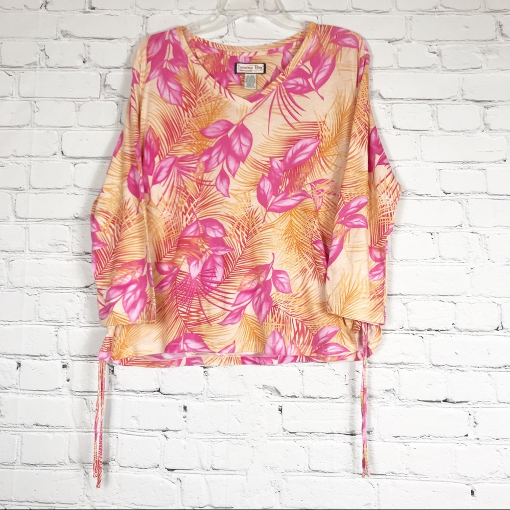 Jamaica Bay Tropical Print Shirt🌻